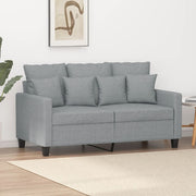 Tweezitsbank 120 cm stof lichtgrijs