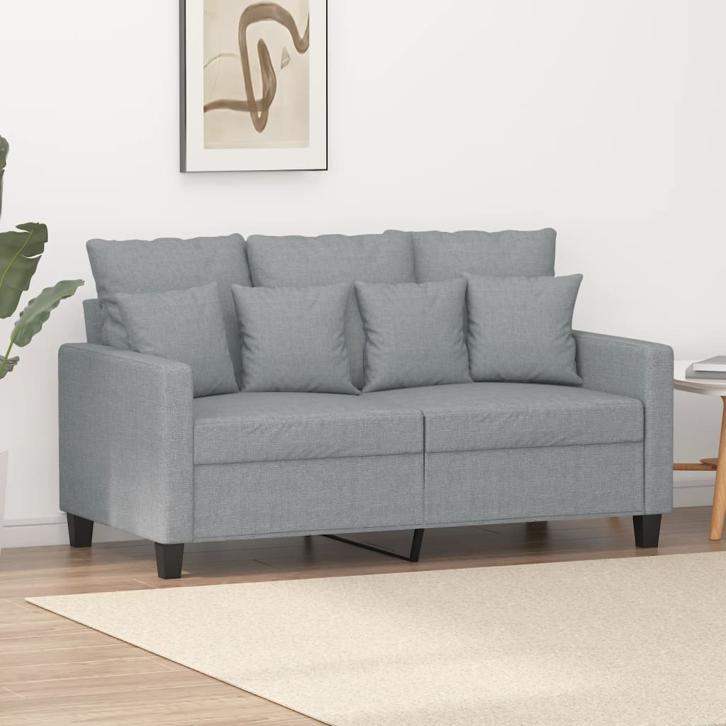 Tweezitsbank Stof 120 cm Lichtgrijs