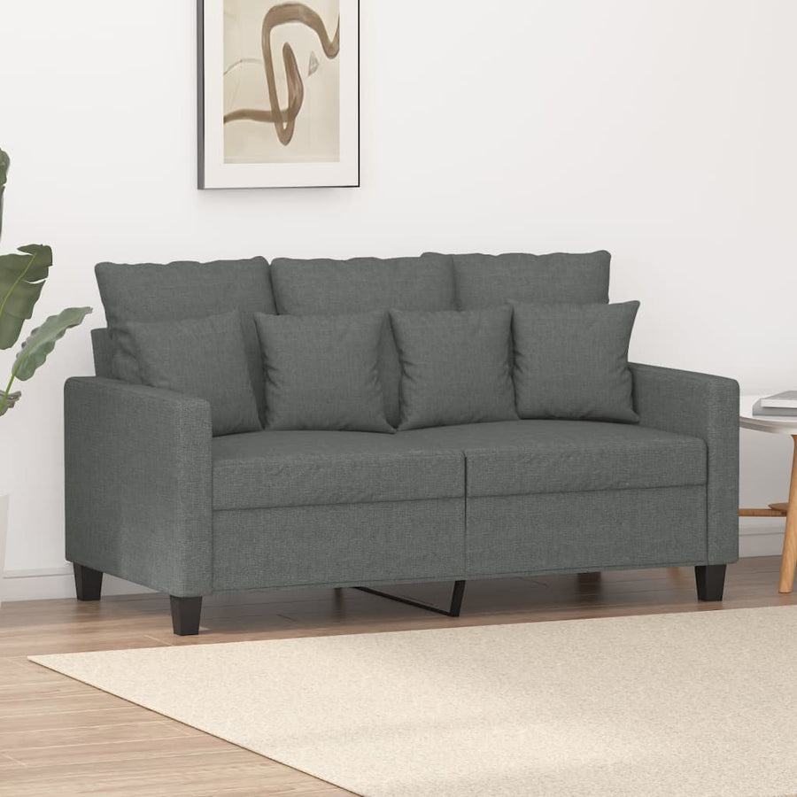 Tweezitsbank Stof 120 cm Donkergrijs