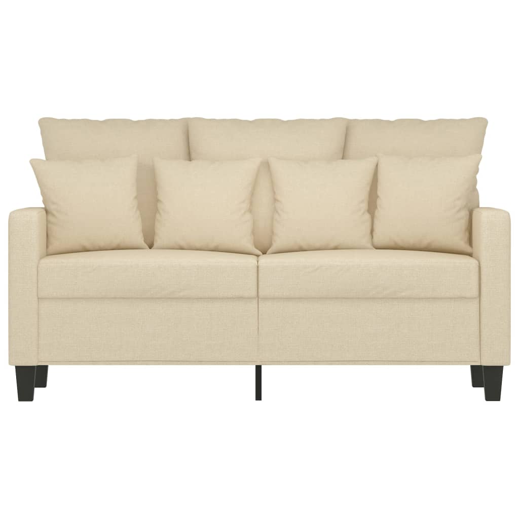 Tweezitsbank Stof Kleurig 120 cm Crème