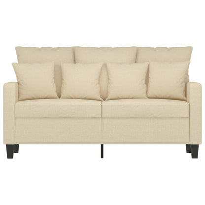 Tweezitsbank Stof Kleurig 120 cm Crème