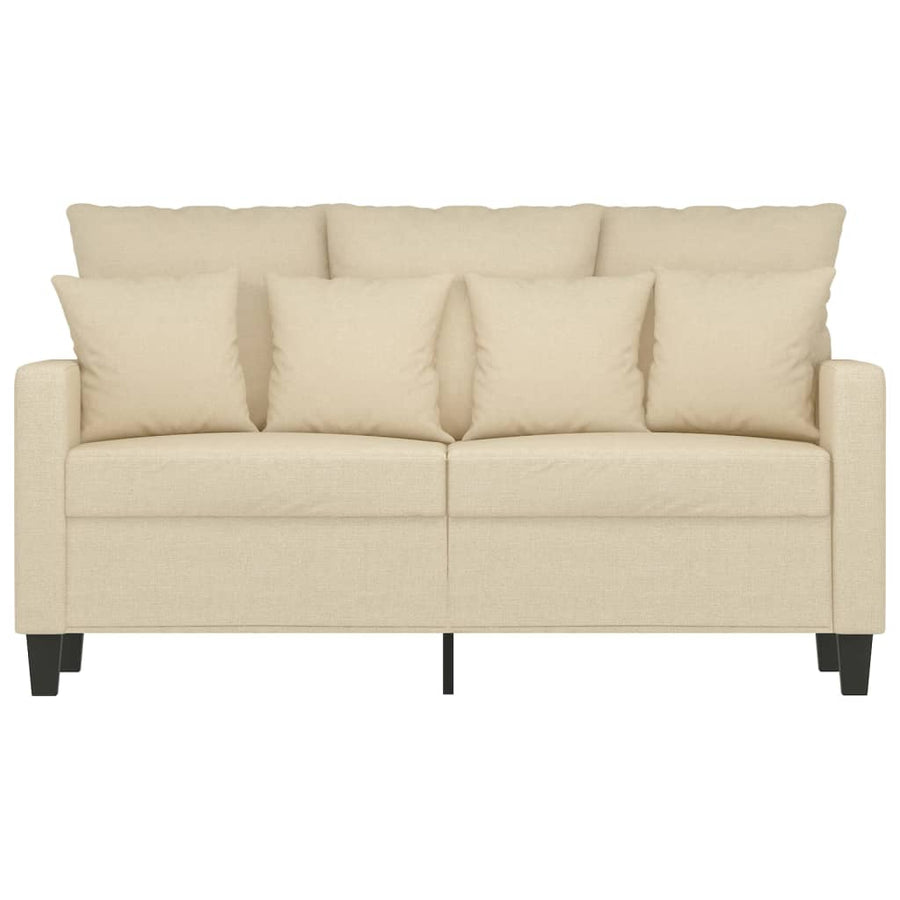 Tweezitsbank Stof Kleurig 120 cm Crème