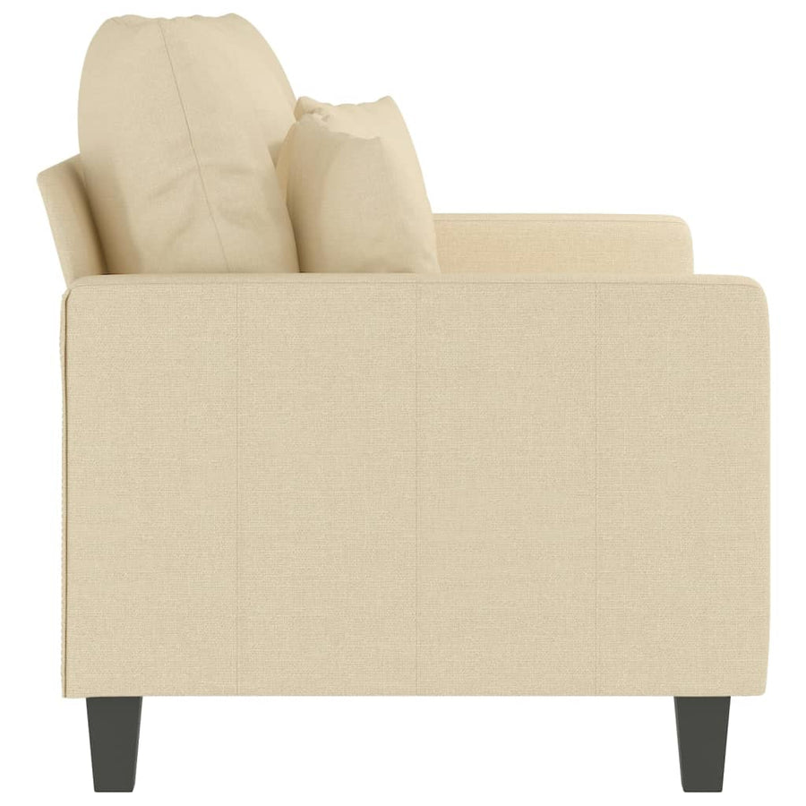 Tweezitsbank Stof Kleurig 120 cm Crème