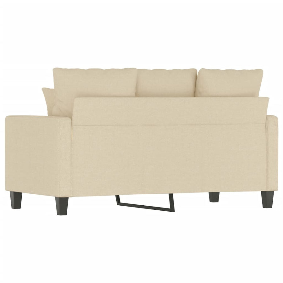 Tweezitsbank Stof Kleurig 120 cm Crème