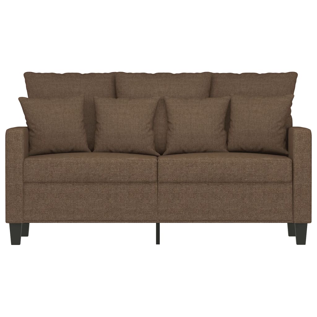 Tweezitsbank 120 Cm Stof 138 cm Bruin