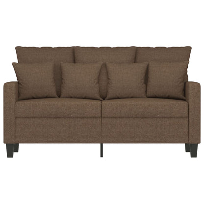 Tweezitsbank 120 Cm Stof 138 cm Bruin