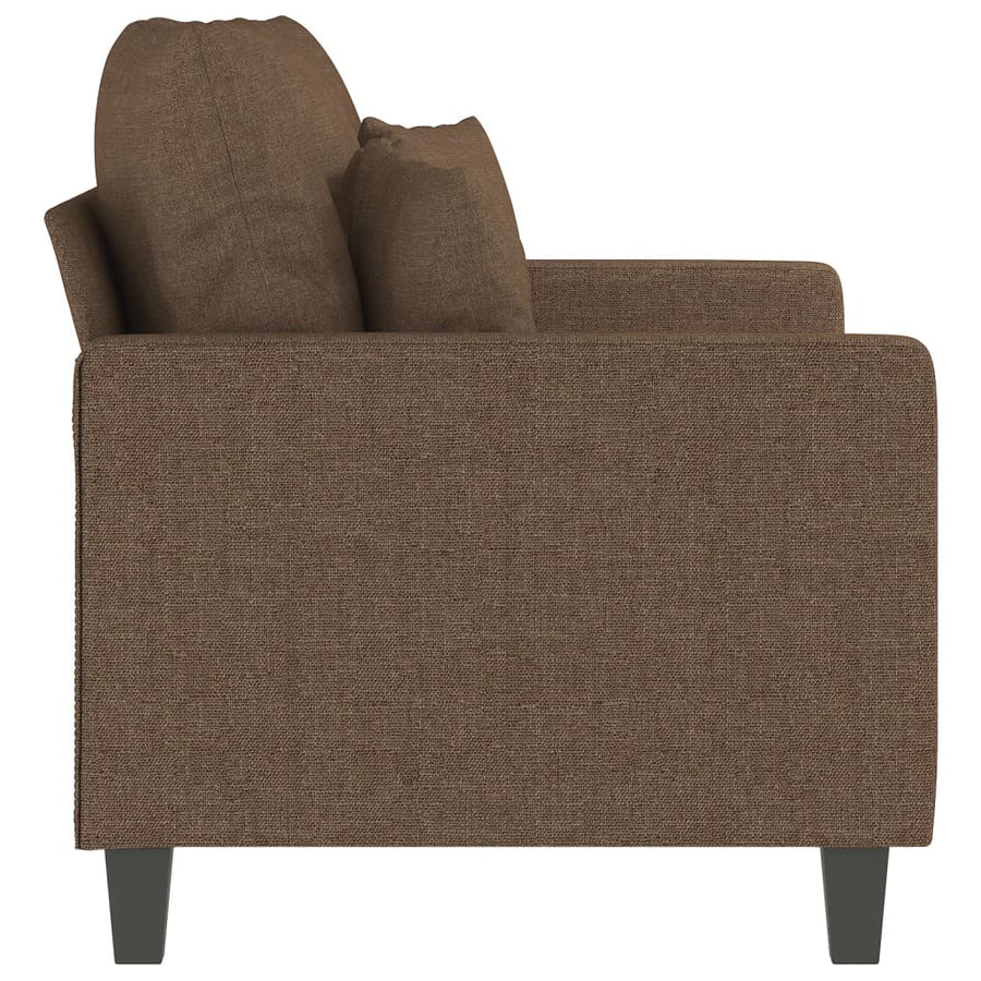 Tweezitsbank 120 Cm Stof 138 cm Bruin