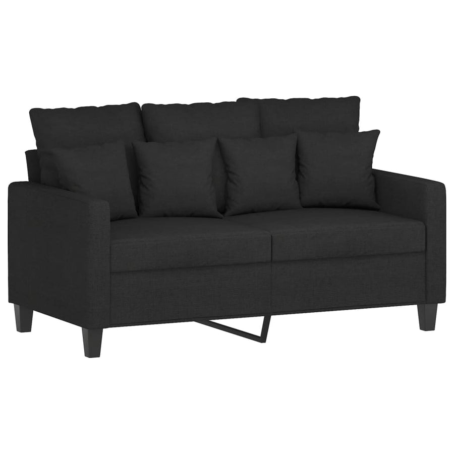Tweezitsbank Stof 120 cm Zwart