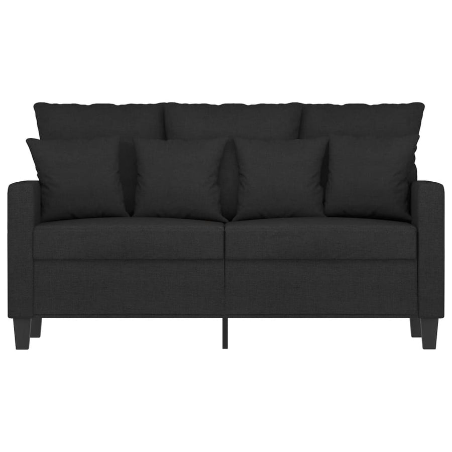 Tweezitsbank Stof 120 cm Zwart