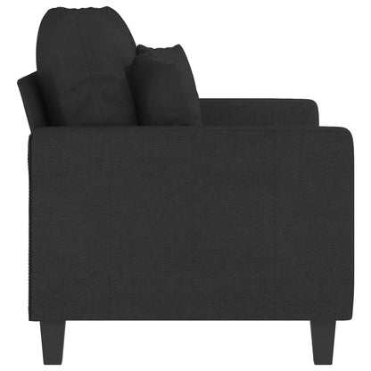 Tweezitsbank Stof 120 cm Zwart