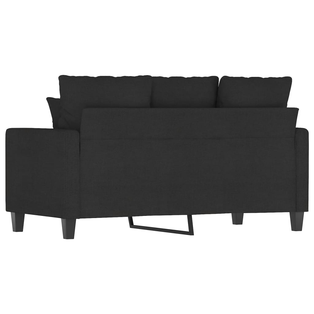 Tweezitsbank Stof 120 cm Zwart