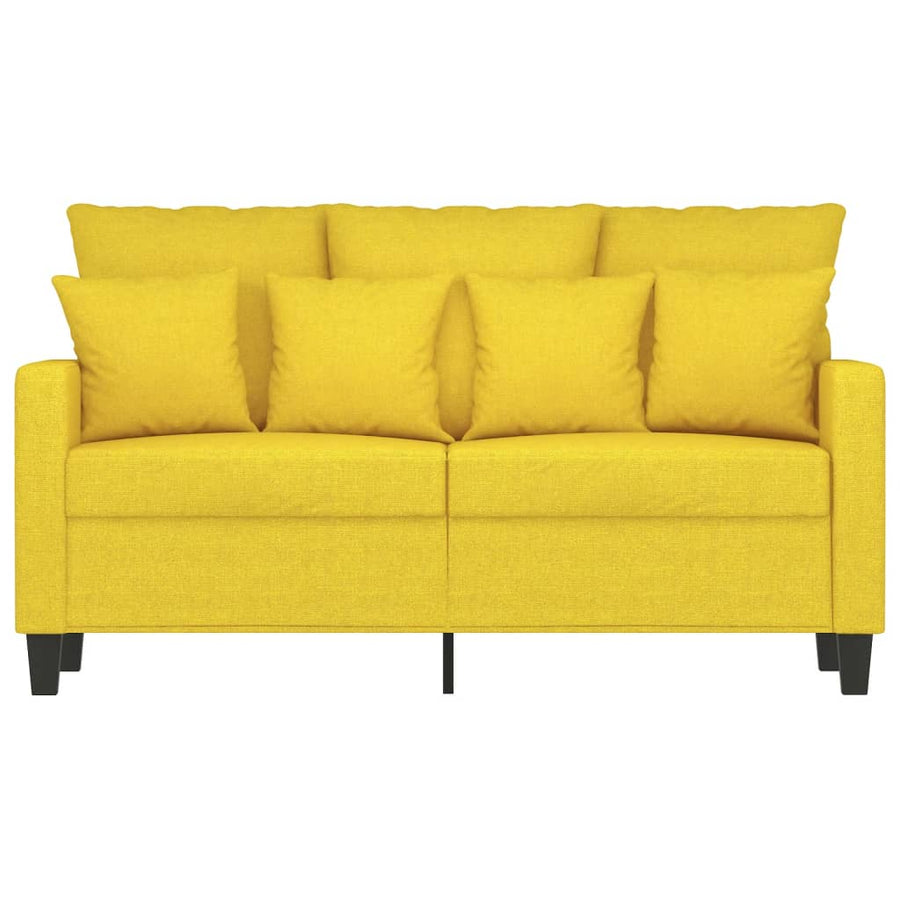 Tweezitsbank Stof 120 cm Lichtgeel