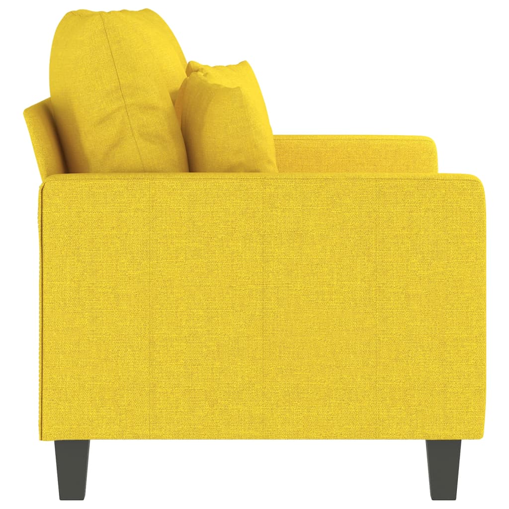 Tweezitsbank Stof 120 cm Lichtgeel