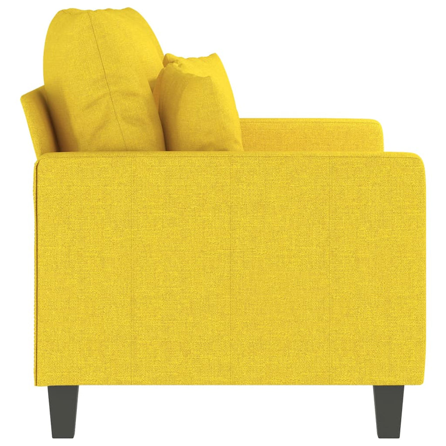 Tweezitsbank Stof 120 cm Lichtgeel