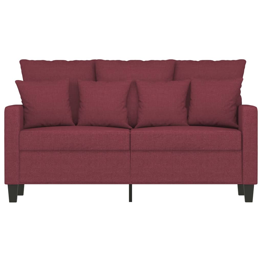 Tweezitsbank Stof 120 cm Wijnrood