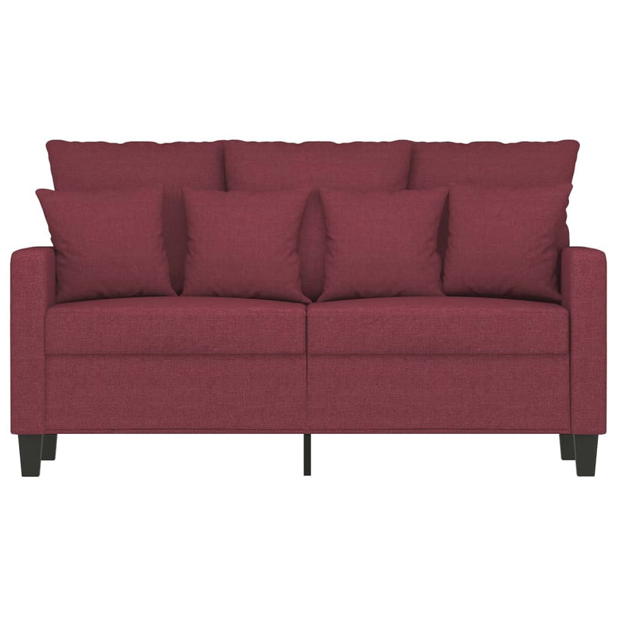 Tweezitsbank Stof 120 cm Wijnrood