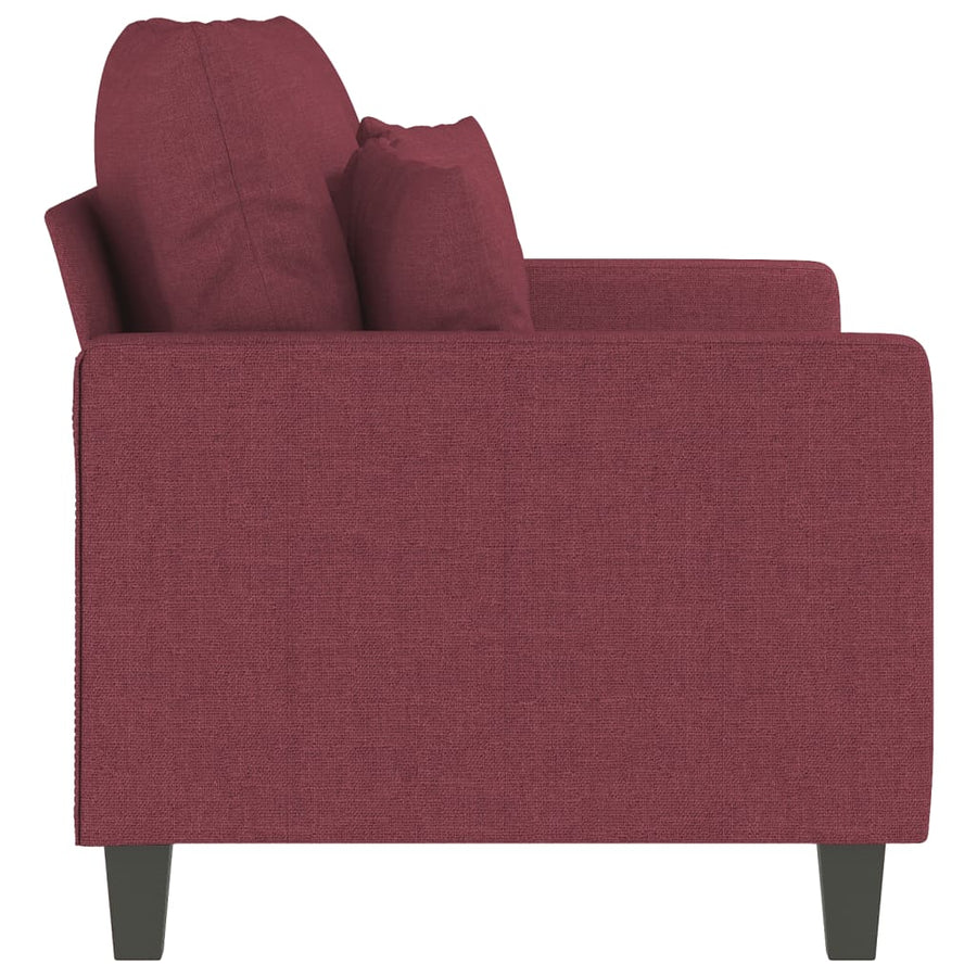 Tweezitsbank Stof 120 cm Wijnrood