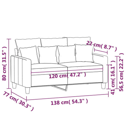 Tweezitsbank Stof 120 cm Wijnrood