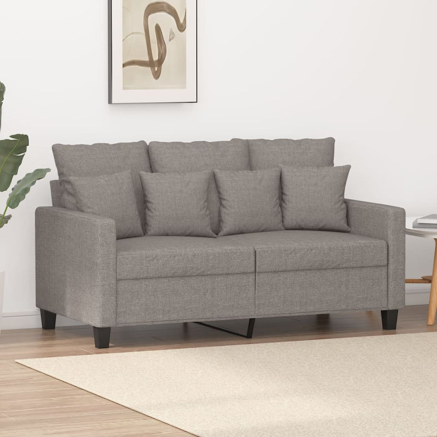 Tweezitsbank 120 Cm Stof Taupe