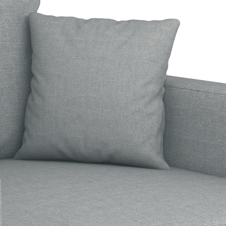 Tweezitsbank 140 cm stof lichtgrijs