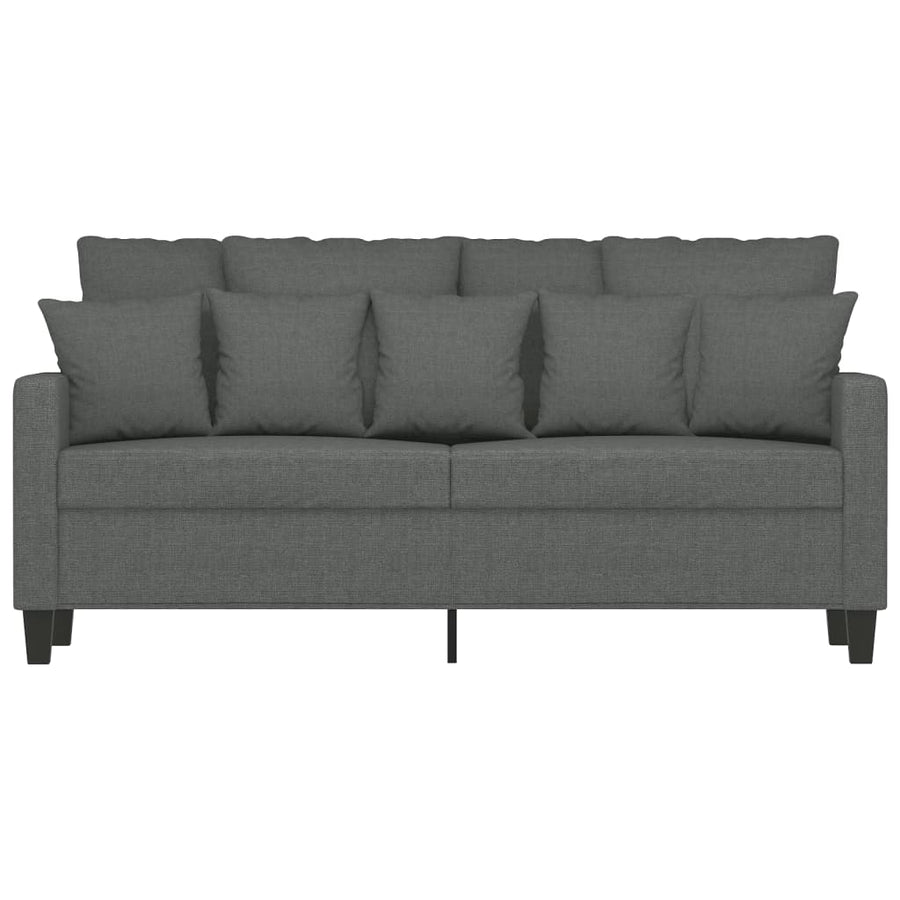 Tweezitsbank Stof 140 cm Donkergrijs
