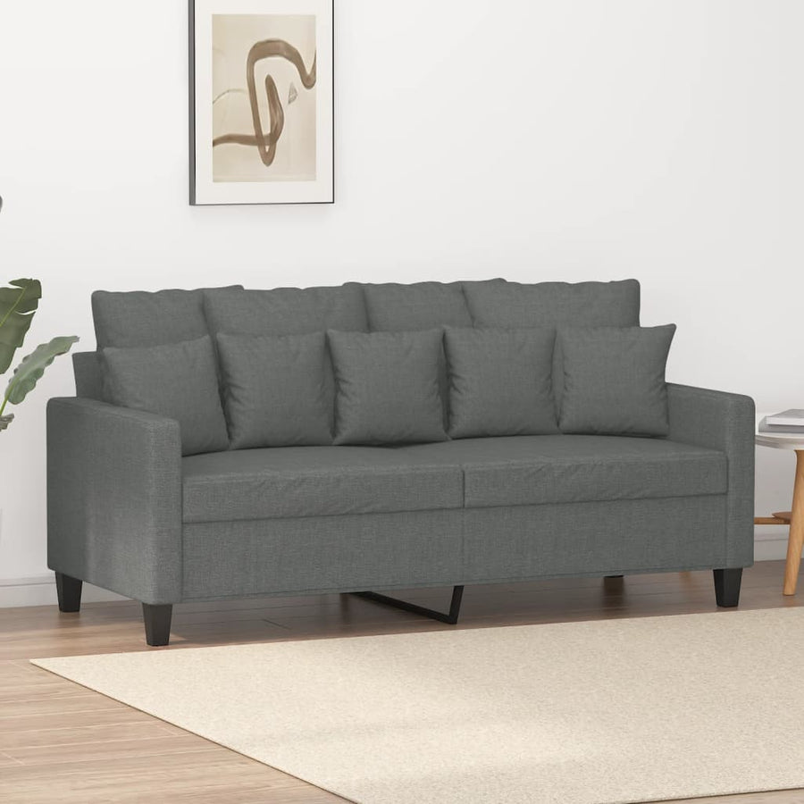 Tweezitsbank Stof 140 cm Donkergrijs