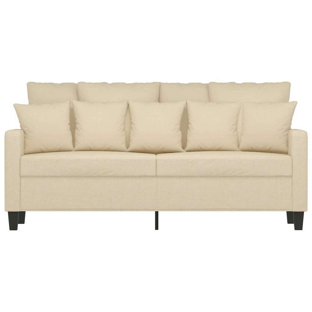 Tweezitsbank Stof Kleurig 140 cm Crème