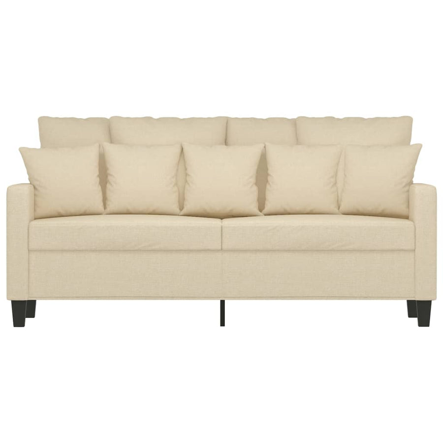 Tweezitsbank Stof Kleurig 140 cm Crème