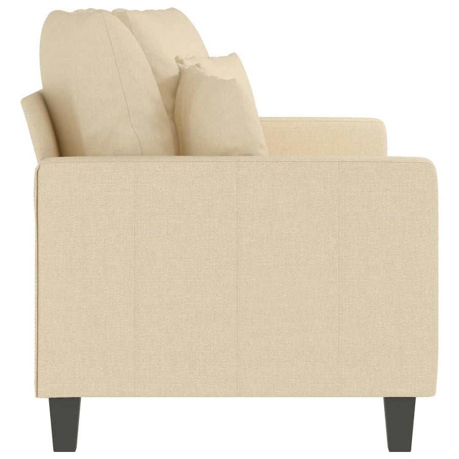 Tweezitsbank Stof Kleurig 140 cm Crème