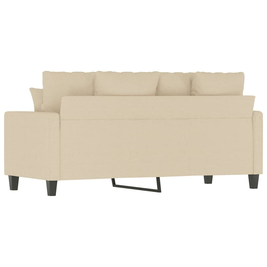 Tweezitsbank Stof Kleurig 140 cm Crème