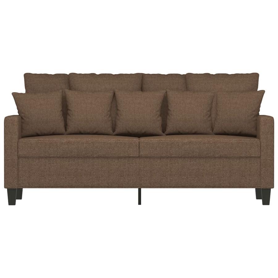 Tweezitsbank Stof 140 cm Bruin