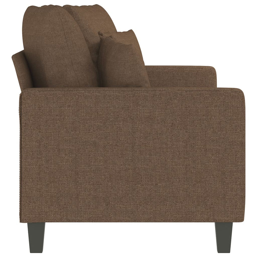 Tweezitsbank Stof 140 cm Bruin