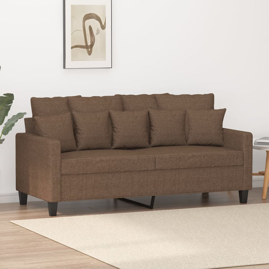 Tweezitsbank Stof 140 cm Bruin