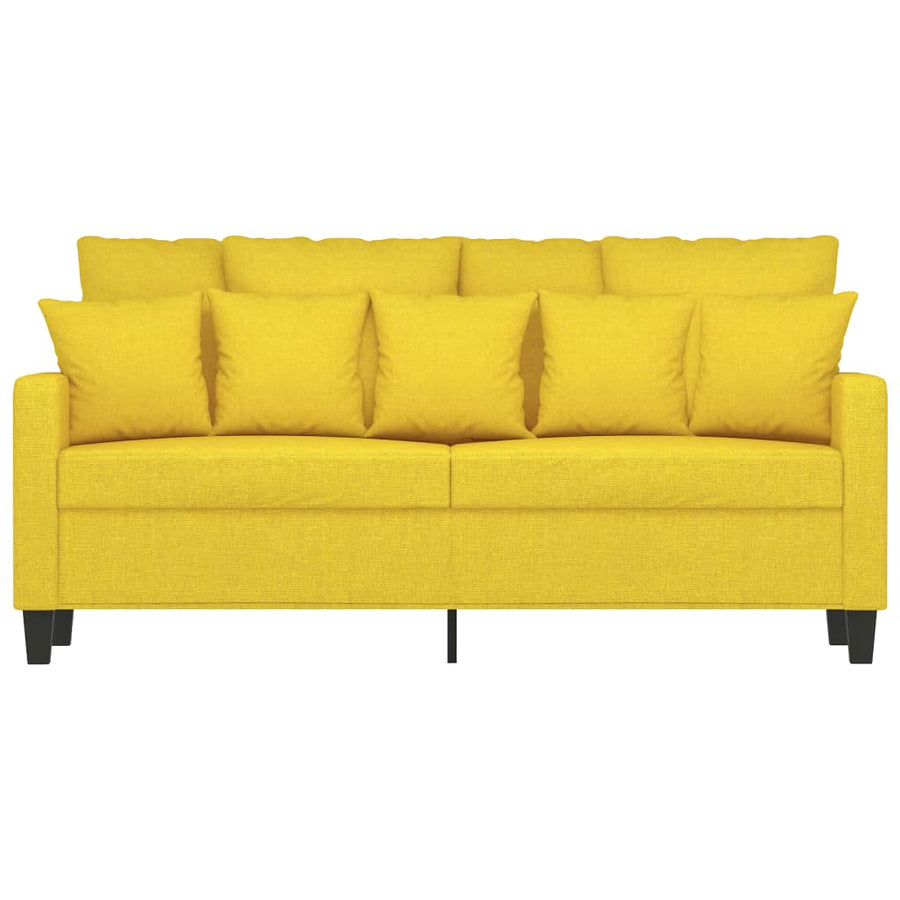 Tweezitsbank Stof 140 cm Lichtgeel