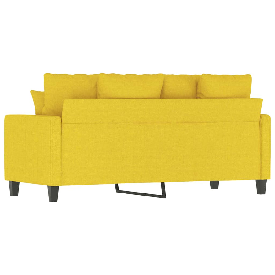 Tweezitsbank Stof 140 cm Lichtgeel
