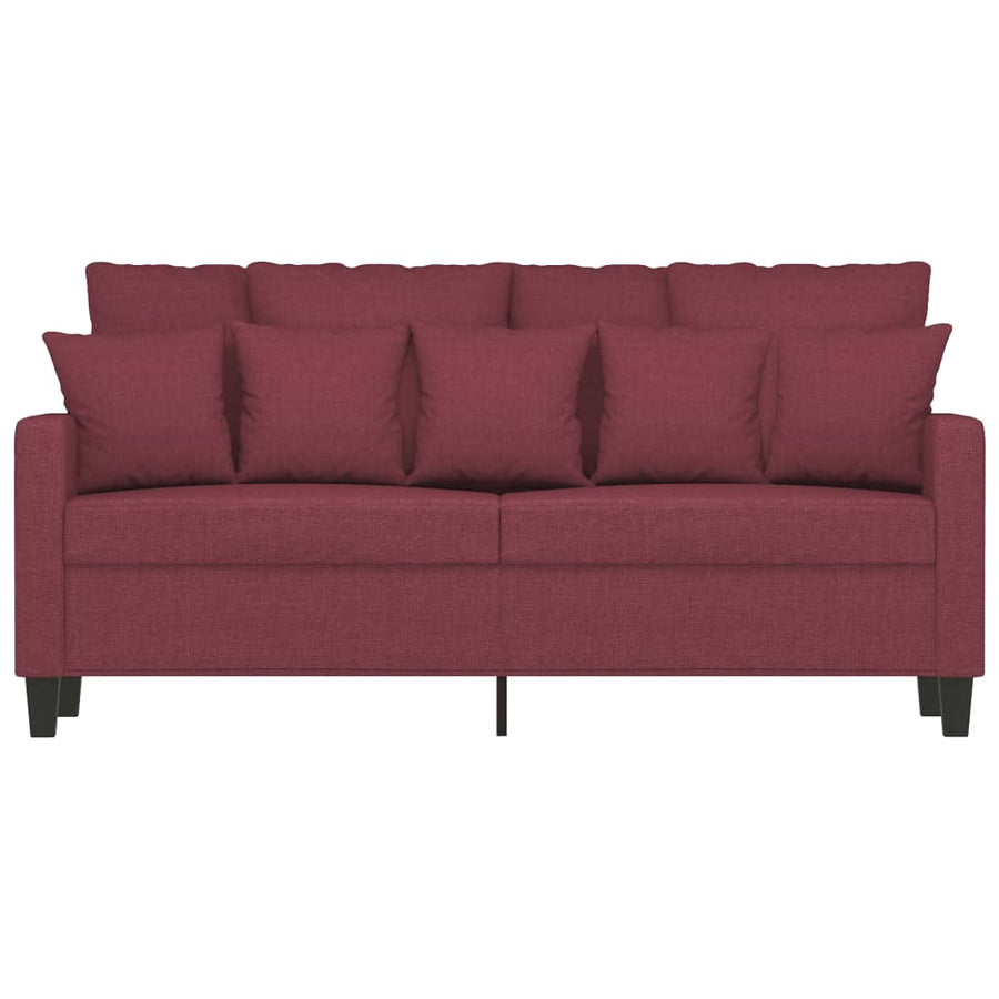 Tweezitsbank Stof 140 cm Wijnrood