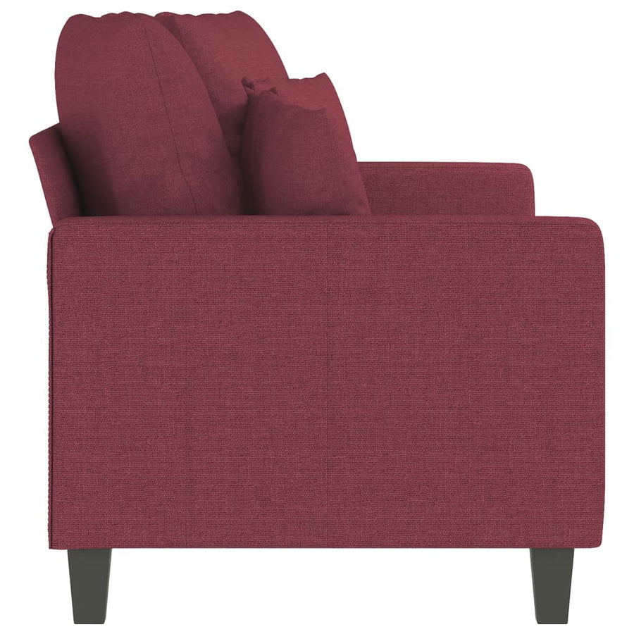 Tweezitsbank Stof 140 cm Wijnrood