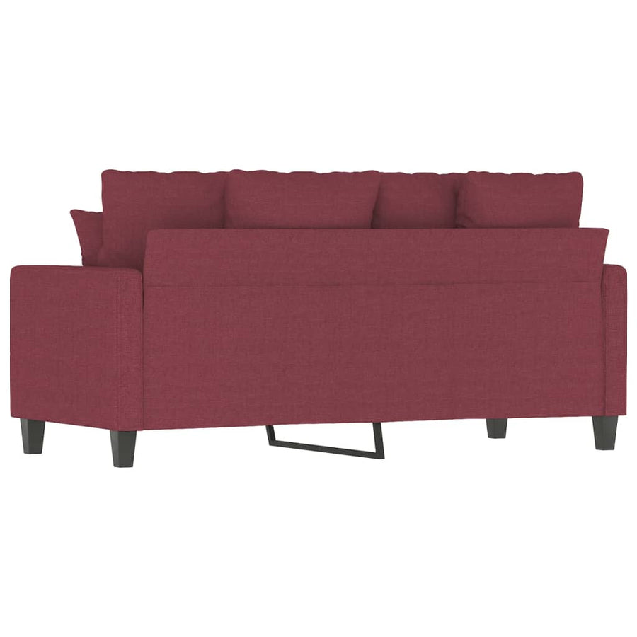 Tweezitsbank Stof 140 cm Wijnrood