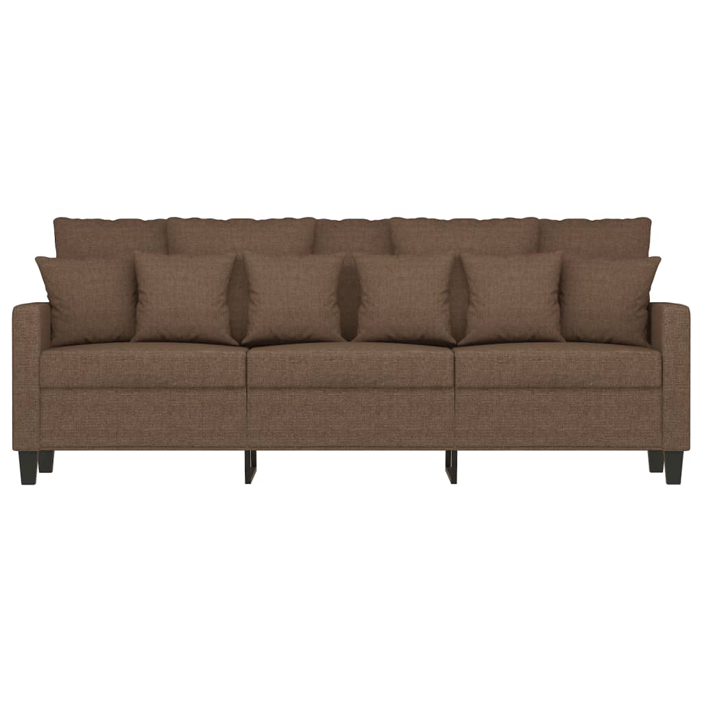 Driezitsbank Stof 180 cm Bruin