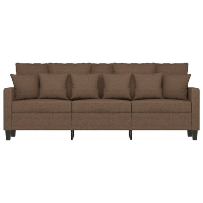 Driezitsbank Stof 180 cm Bruin