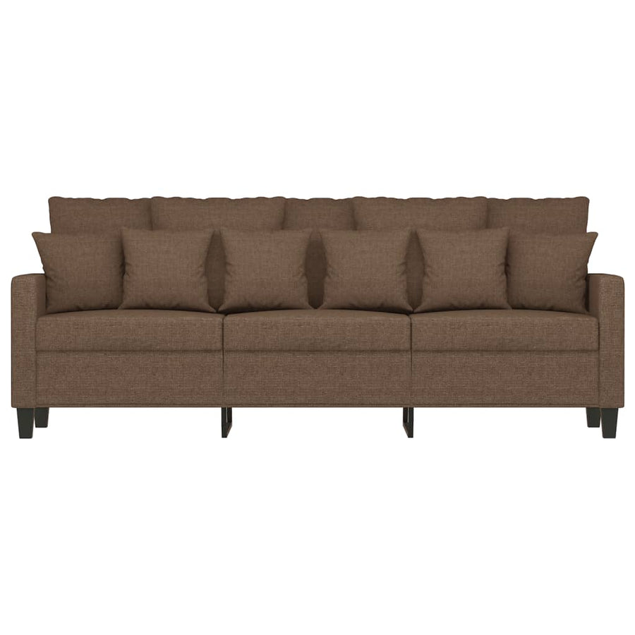 Driezitsbank Stof 180 cm Bruin