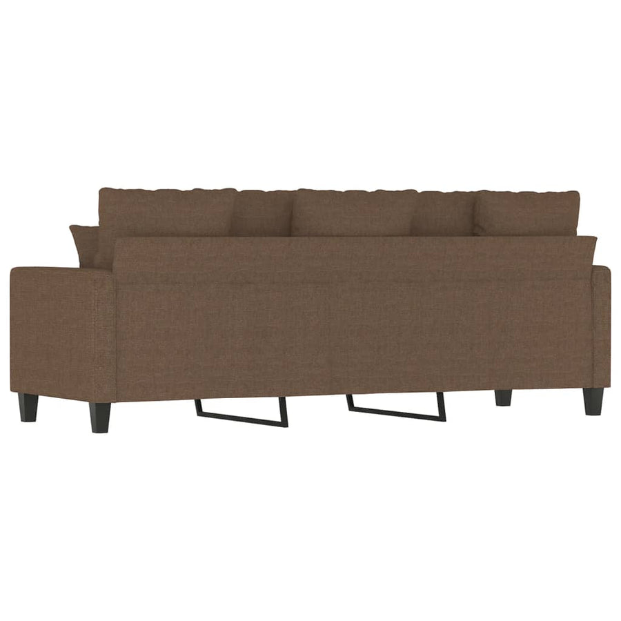 Driezitsbank Stof 180 cm Bruin
