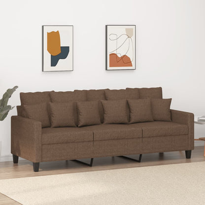 Driezitsbank Stof 180 cm Bruin