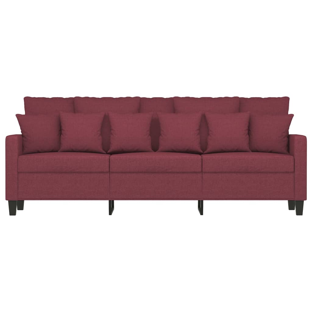 Driezitsbank Stof 180 cm Wijnrood