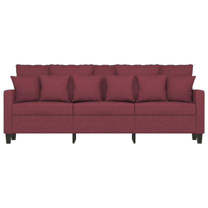 Driezitsbank Stof 180 cm Wijnrood