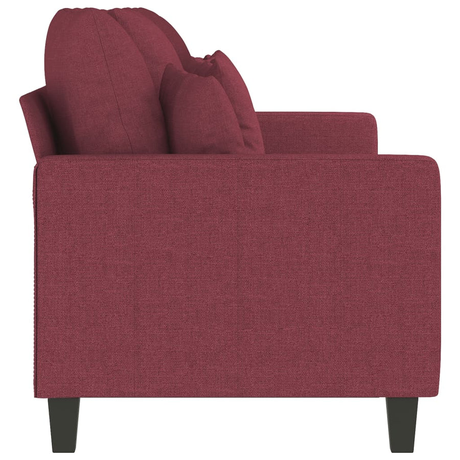 Driezitsbank Stof 180 cm Wijnrood