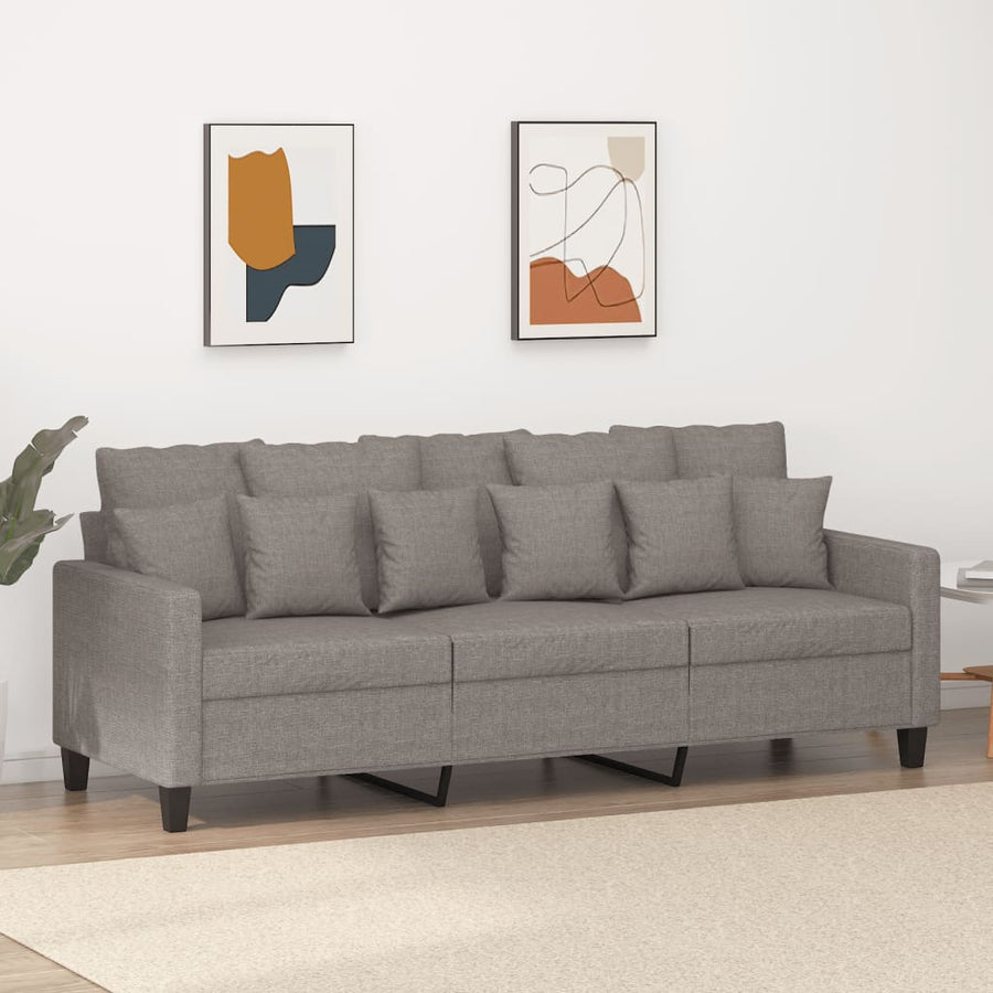 Driezitsbank Stof 180 cm Taupe