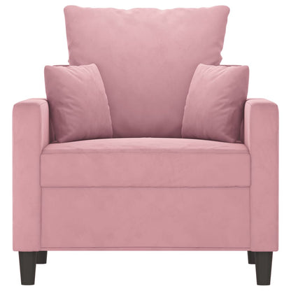 Fauteuil Fluweel 60 cm Roze