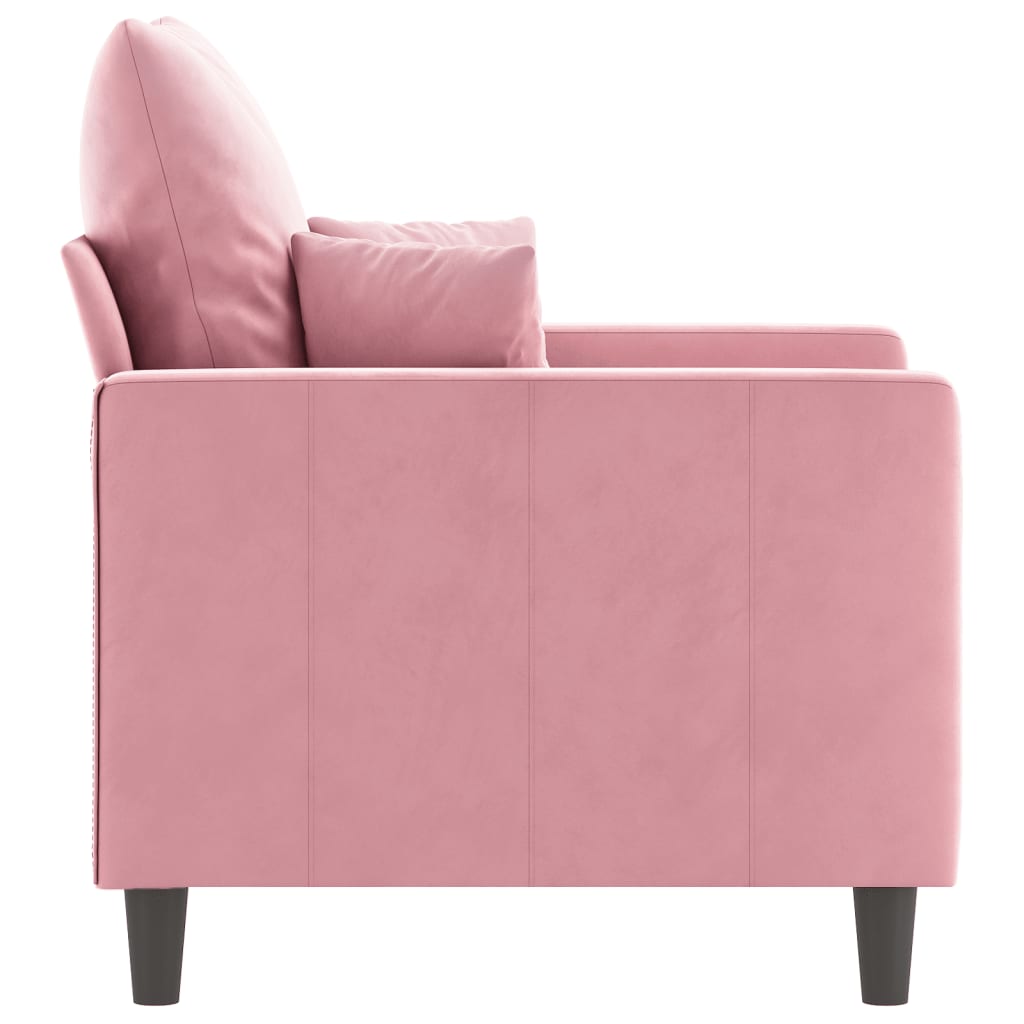 Fauteuil Fluweel 60 cm Roze