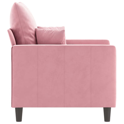 Fauteuil Fluweel 60 cm Roze